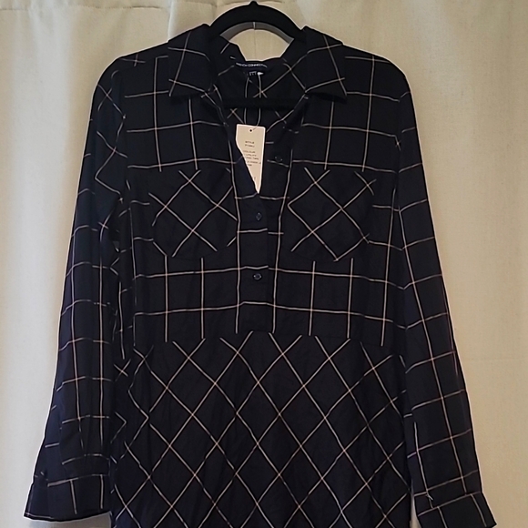 Long sleeved plaid dress - Picture 1 of 3